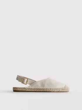 Espadrille-Sandalen mit Fersenriemen