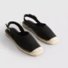 Espadrille-Sandalen mit Fersenriemen