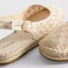 Espadrille-Sandalen mit Fersenriemen