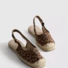 Espadrille-Sandalen mit Fersenriemen