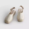 Espadrille-Sandalen mit Fersenriemen