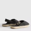Espadrille-Sandalen mit Fersenriemen