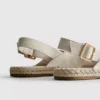 Espadrille-Sandalen mit Fersenriemen