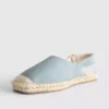 Espadrille-Sandalen mit Fersenriemen