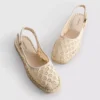 Espadrille-Sandalen mit Fersenriemen