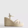 Espadrille-Sandalen mit Keilabsatz