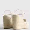 Espadrille-Sandalen mit Keilabsatz