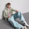 Essential Kapuzenpullover mit durchgehendem Reißverschluss Essential Kapuzenpullover mit durchgehendem Reißverschluss