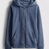 Essential Kapuzenpullover mit durchgehendem Reißverschluss Essential Kapuzenpullover mit durchgehendem Reißverschluss