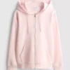 Essential Kapuzenpullover mit durchgehendem Reißverschluss Essential Kapuzenpullover mit durchgehendem Reißverschluss