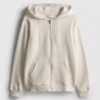 Essential Kapuzenpullover mit durchgehendem Reißverschluss Essential Kapuzenpullover mit durchgehendem Reißverschluss