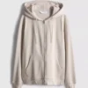 Essential Kapuzenpullover mit durchgehendem Reißverschluss Essential Kapuzenpullover mit durchgehendem Reißverschluss