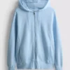 Essential Kapuzenpullover mit durchgehendem Reißverschluss Essential Kapuzenpullover mit durchgehendem Reißverschluss