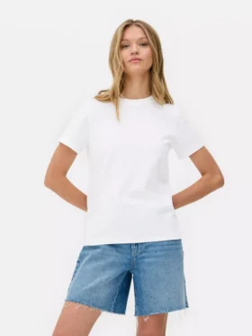 Essential T-Shirt mit kurzen Ärmeln und Rundhalsausschnitt