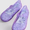 Flache Schuhe aus Gummi