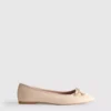 Flache Schuhe aus Kunstleder
