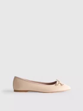 Flache Schuhe aus Kunstleder