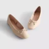 Flache Schuhe aus Kunstleder