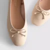 Flache Schuhe aus Kunstleder
