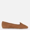 Flache Schuhe aus Kunstwildleder