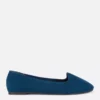 Flache Schuhe aus Kunstwildleder