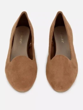 Flache Schuhe aus Kunstwildleder