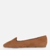 Flache Schuhe aus Kunstwildleder