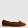 Flache Schuhe aus Wildleder