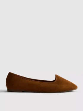 Flache Schuhe aus Wildleder