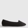 Flache Schuhe aus Wildleder