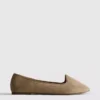 Flache Schuhe aus Wildleder