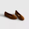 Flache Schuhe aus Wildleder