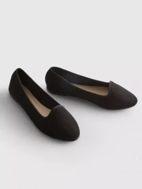 Flache Schuhe aus Wildleder