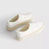 Flache Sneaker aus Canvas und Jute