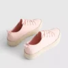 Flache Sneaker aus Canvas und Jute