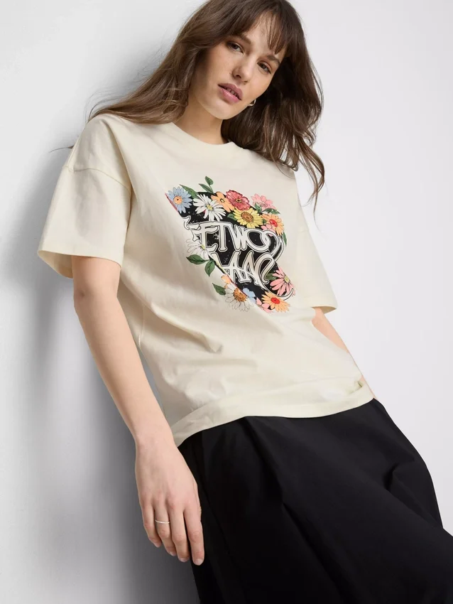 Fleetwood Mac – Lässiges Baumwoll-T-Shirt mit Aufdruck Fleetwood Mac – Lässiges Baumwoll-T-Shirt mit Aufdruck