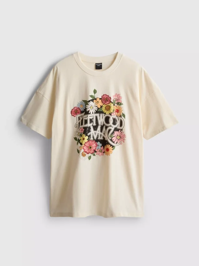 Fleetwood Mac – Lässiges Baumwoll-T-Shirt mit Aufdruck Fleetwood Mac – Lässiges Baumwoll-T-Shirt mit Aufdruck