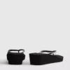 Flip-Flops mit Keilabsatz und Strasssteinen