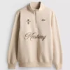Ford Mustang Sweatshirt mit halbem Reißverschluss Ford Mustang Sweatshirt mit halbem Reißverschluss