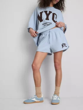 Freizeitshorts aus baumwollreichem Material im NYC-Stil