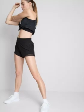 Funktionsshorts mit Mesh-Einsätzen