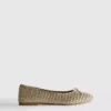 Geflochtene flache Schuhe für Ballerinas