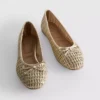 Geflochtene flache Schuhe für Ballerinas