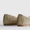 Geflochtene flache Schuhe für Ballerinas