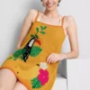 Gehäkeltes, besticktes Strand-Minikleid Gehäkeltes, besticktes Strand-Minikleid