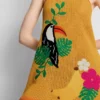 Gehäkeltes, besticktes Strand-Minikleid Gehäkeltes, besticktes Strand-Minikleid