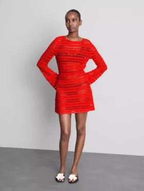 Gehäkeltes Strand-Minikleid