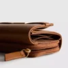 Geldbörse mit Reißverschluss und Metallic-Details
