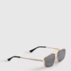Geometrische Sonnenbrille aus Metall Geometrische Sonnenbrille aus Metall