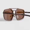 Geometrische Sonnenbrille aus Metall Geometrische Sonnenbrille aus Metall